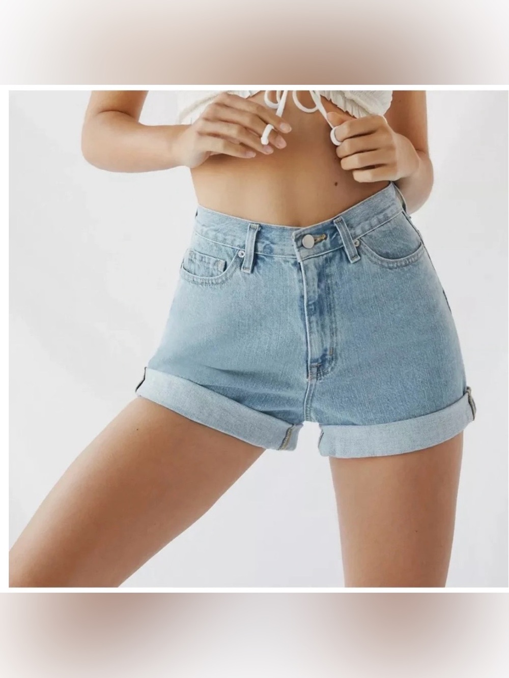 BDG Light Blue Jean Shorts